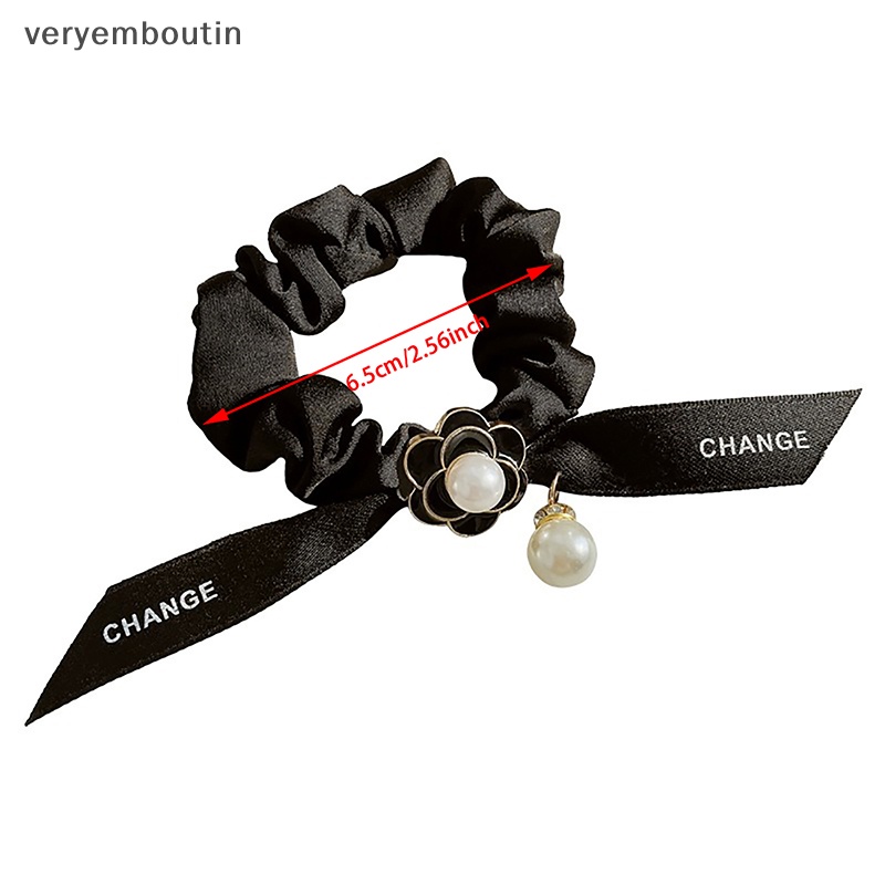 In Camellia Dây Thun Buộc Tóc Ruy Băng Bản Lớn Thời Trang Mùa Hè Cho Nữ n