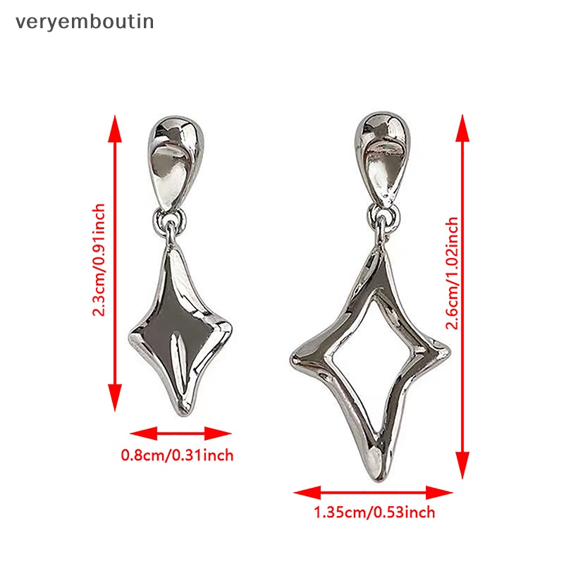 Bông Tai Bạc Hình Ngôi Sao Thời Trang Cá Tính