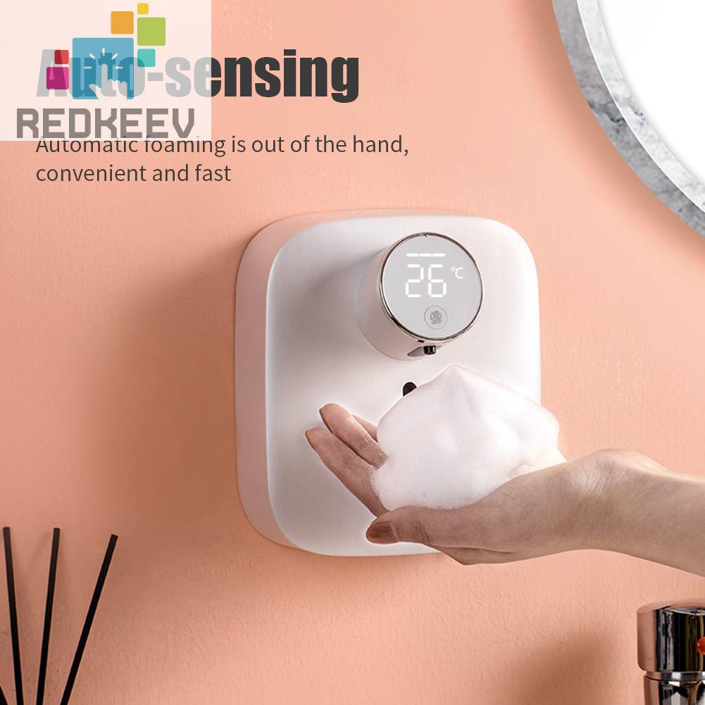 Bình Đựng Xà Phòng Tạo Bọt Tự Động Kèm Sạc USB Tiện Dụng Cho Nhà Tắm /