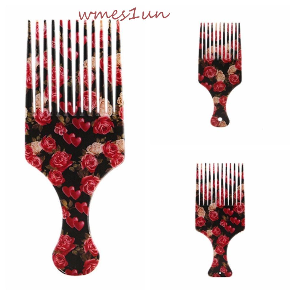 WMES15H Lược Chải Tóc Răng Dài Mát Xa Da Đầu Chống Tĩnh Điện Bằng Nhựa Cho Nam / Nữ