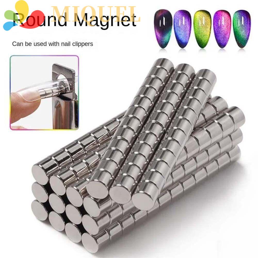 MIQUEL Bộ 10 Que Trang Trí Móng Tay Nghệ Thuật Tạo Hiệu Ứng Mắt Mèo Hai Đầu Hình Trụ