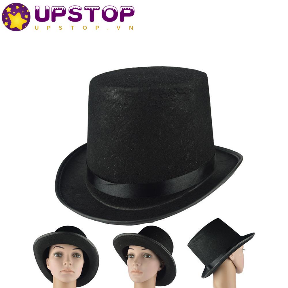 UPSTOPVN Nón Ảo Thuật Gia Màu Đen Thời Trang Thanh Lịch Có Thể Gấp Gọn Cho Người Lớn Và Trẻ Em
