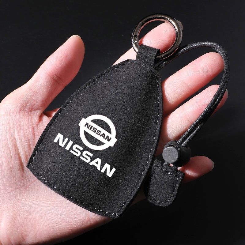 Túi Da Lộn Đựng Chìa Khóa Xe Hơi Nissan March Almera Note Livina Juke X-trail Sentra Navara Kicks Tida Teana