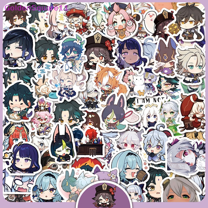 Bộ 60 Miếng Dán Trang Trí Tủ Lạnh Chống Thấm Nước Họa Tiết Hoạt Hình Graffiti