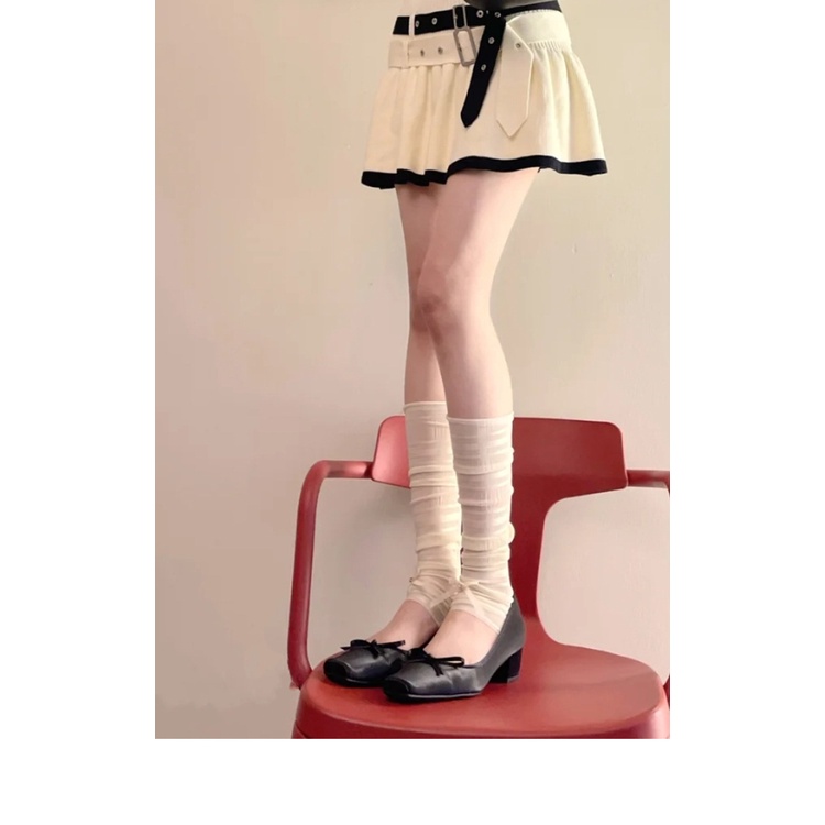 Tất Dệt Kim Phối Ren Mỏng Thời Trang Mùa Hè