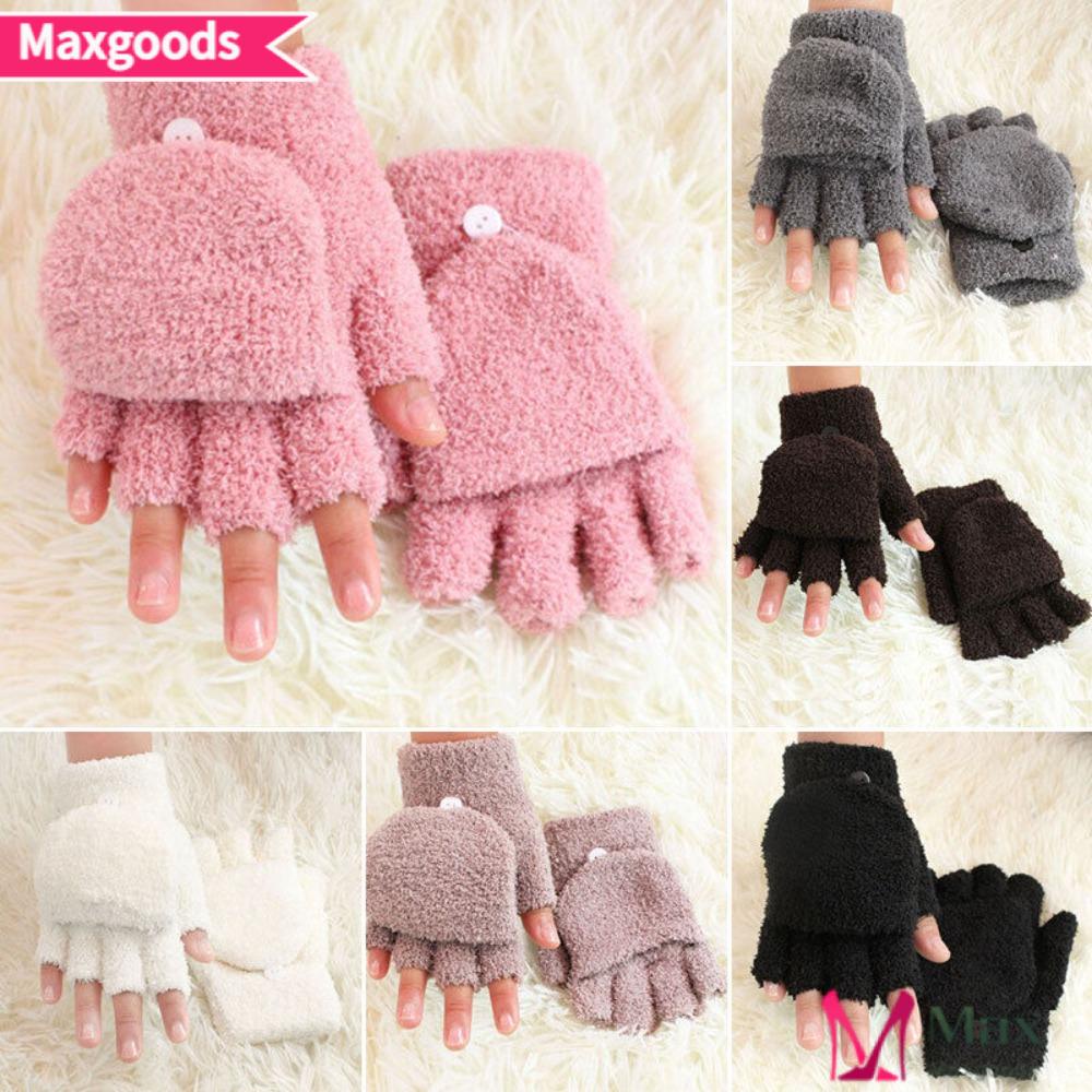 MAXG Găng Tay Không Ngón Thời Trang Ngoài Trời 2 Trong 1