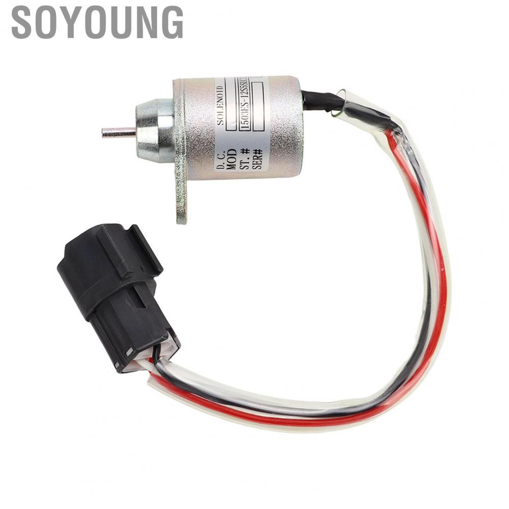 Soyoung Shut Down Solenoid  119233‑77931 Durable High Performance Sturdy DC12V for Engine