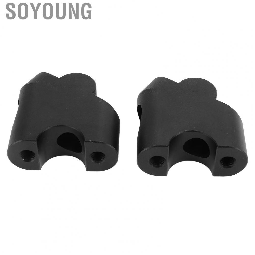 Soyoung Handlebar Clamp Riser 28mm Back Moving Long Durability for Motorcycle