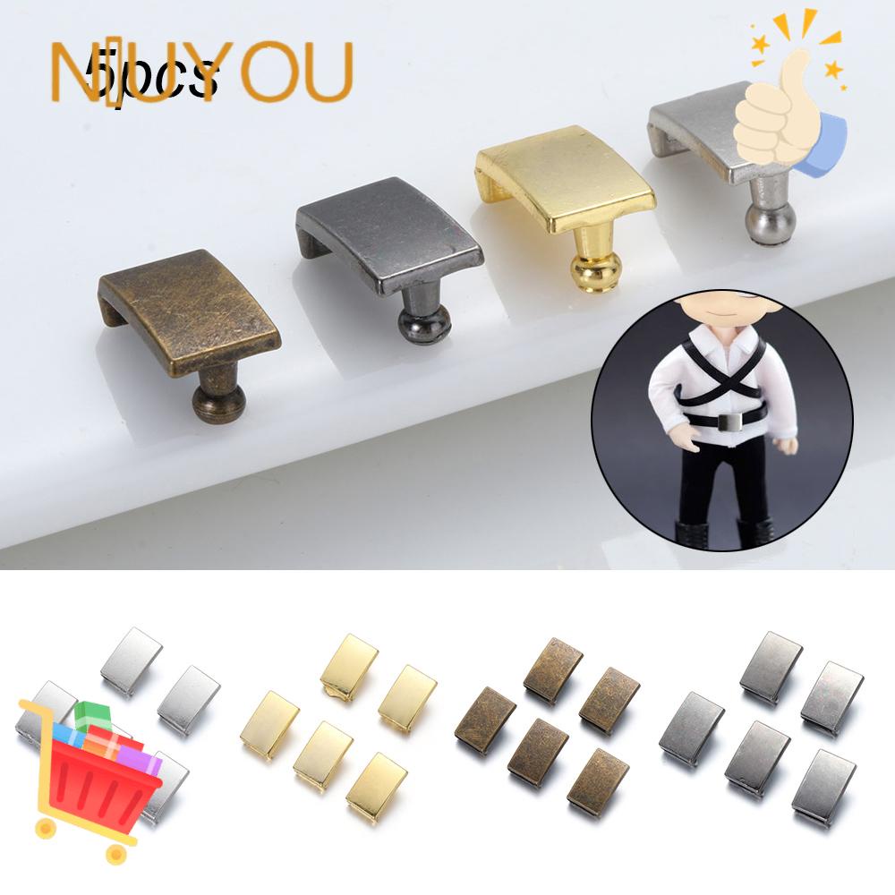 NIUYOU Set 5 Khóa Thắt Lưng Mini Bằng Kim Loại