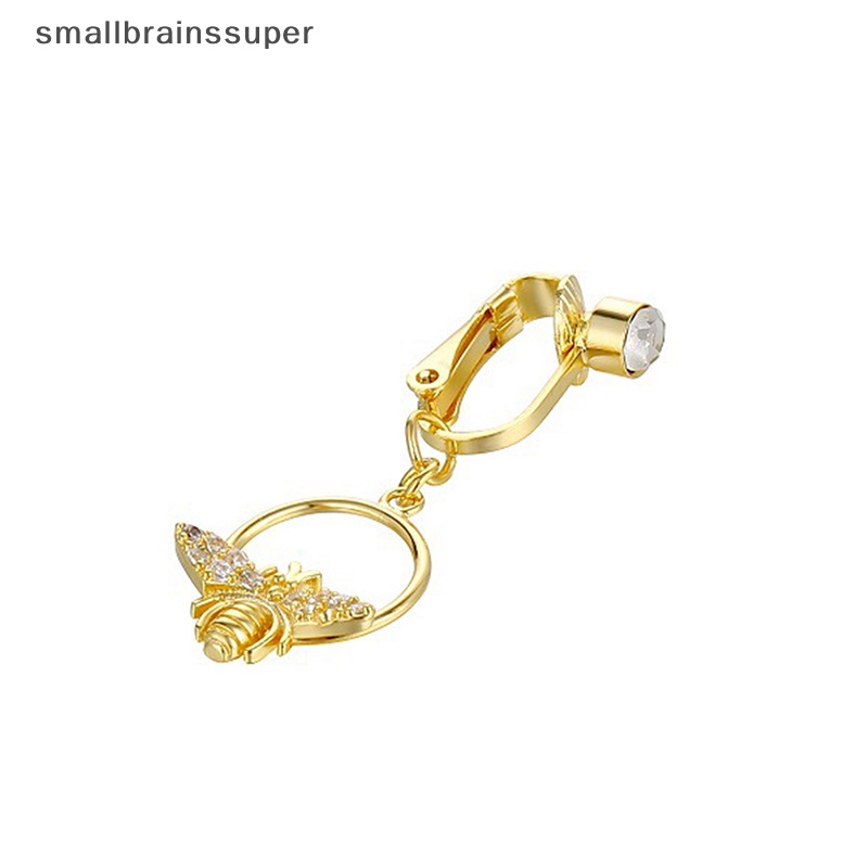 Smallbrainssuper Khuyên Rốn Giả Dạng Kẹp Hình Thiên Thần Ong Giả Trang Sức Sụn Rốn SBS