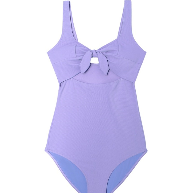 One Đồ Bơi Một Mảnh Thắt Nơ Sau Lưng Màu Trơn Gợi Cảm Cho Nữ