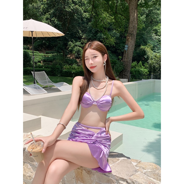 Bộ Đồ Bơi Bikini Hai Dây Hở Lưng Ôm Dáng Quyến Rũ Cho Nữ