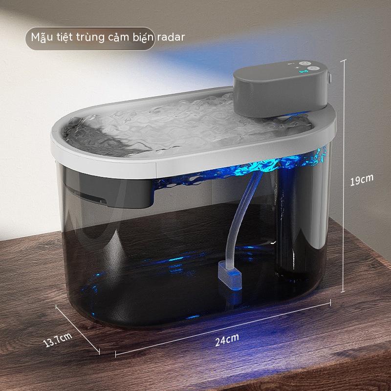 Bình Uống Nước Tự Động Thông Minh Không Dây Cho Thú Cưng