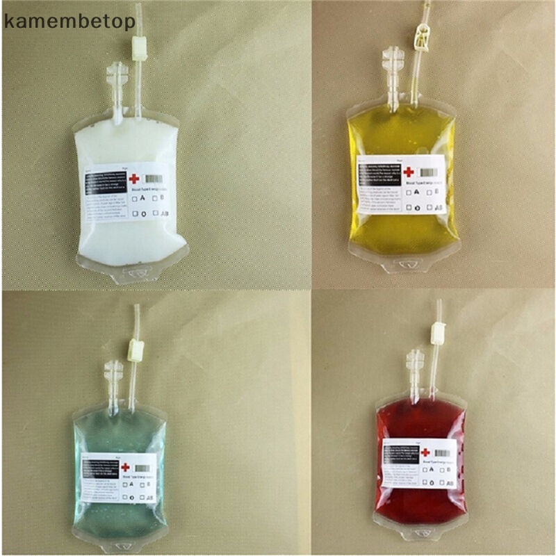 Túi Đựng Nước Uống Bằng Nhựa PVC Trong Suốt Dung Tích 400ml In Hình Ma Cà Rồng Halloween