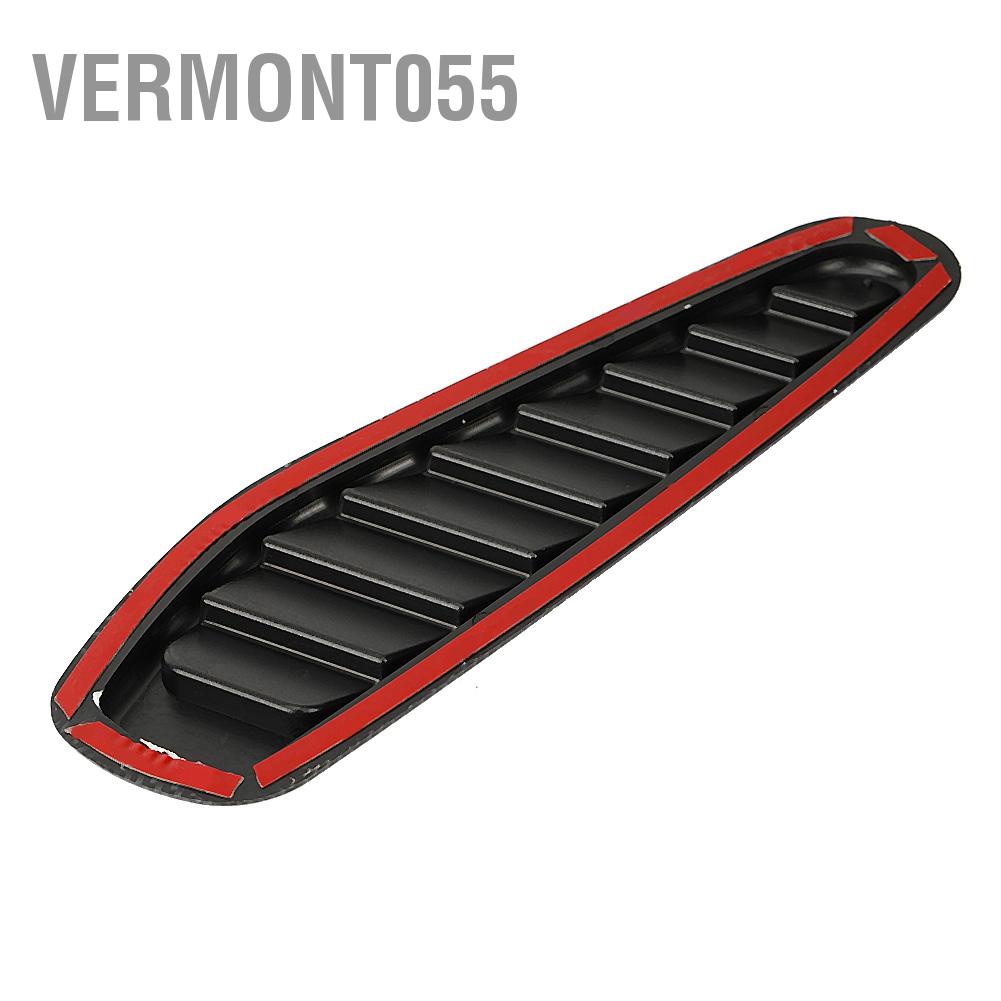 Vermont055 2 Chiếc Sợi Carbon Phong Cách Ô Tô Lưu Lượng Không Khí Trang Trí Muỗng Bonnet Thông Hơi Hood Bao Đa Năng
