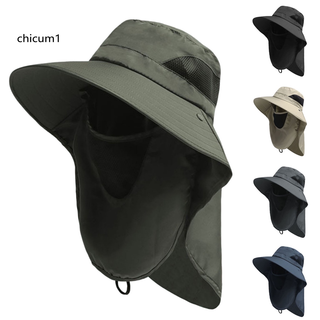 Mũ Rộng Vành Chống Trượt Thoáng Khí Bảo Vệ Toàn Diện Cho Nam Nữ