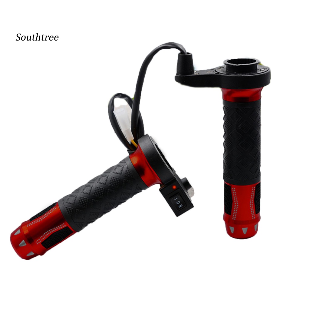 1 Cặp Tay Cầm Lái Xe Máy Điện 12V Giữ Ấm Tùy Chỉnh Chống Mài Mòn