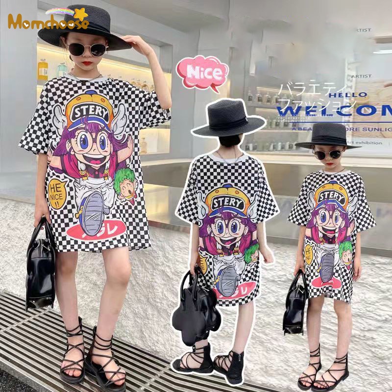 Đầm Thun Phong Cách Mùa Hè Mới Dành Cho Mẹ Và Bé Gái