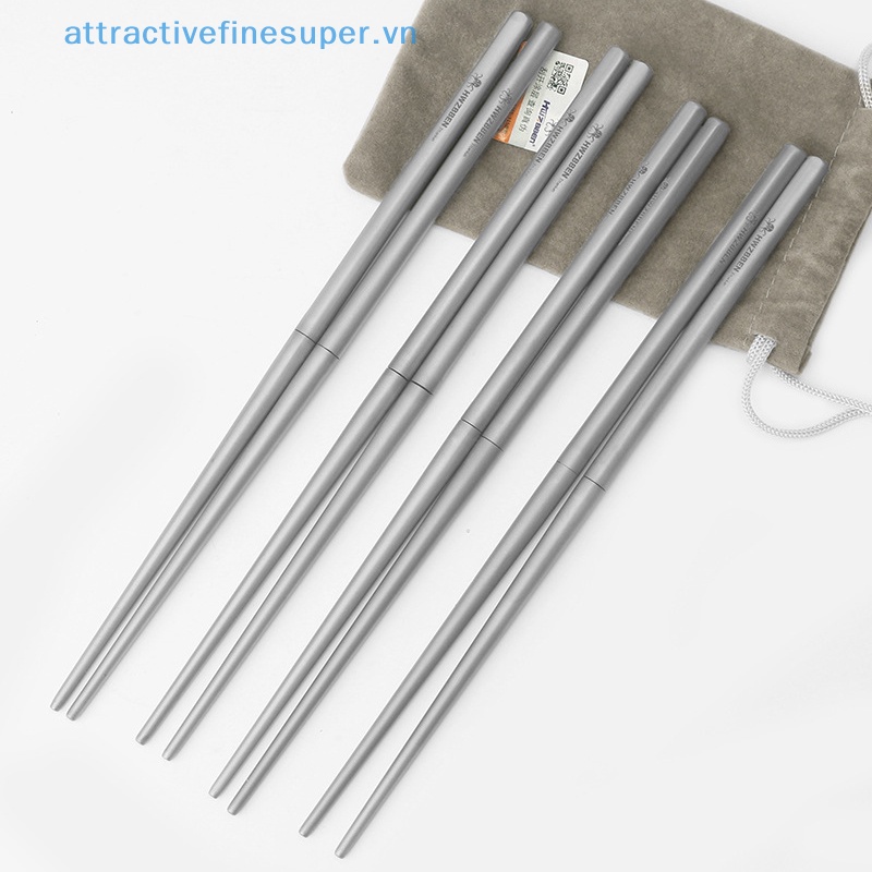 Bộ Dụng Cụ Bàn Ăn Bằng Titan Có Thể Gấp Gọn Tiện Dụng Mang Theo Du Lịch Cắm Trại