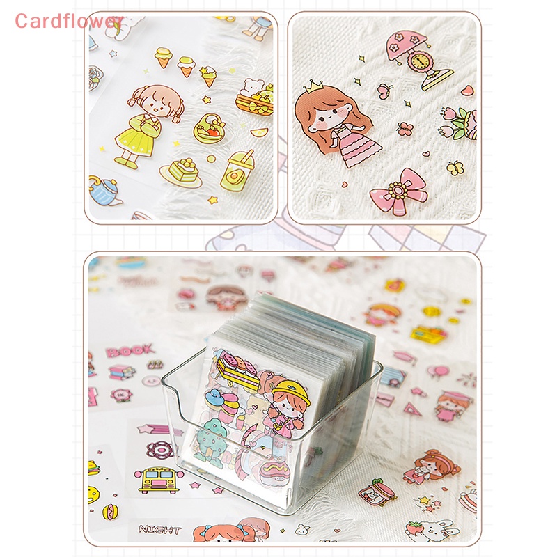 &lt; Cardflower &gt; 50 Miếng Dán Anime PET Chống Thấm Nước Không Lộ Dành Cho Học Sinh Và Bé Gái Mới