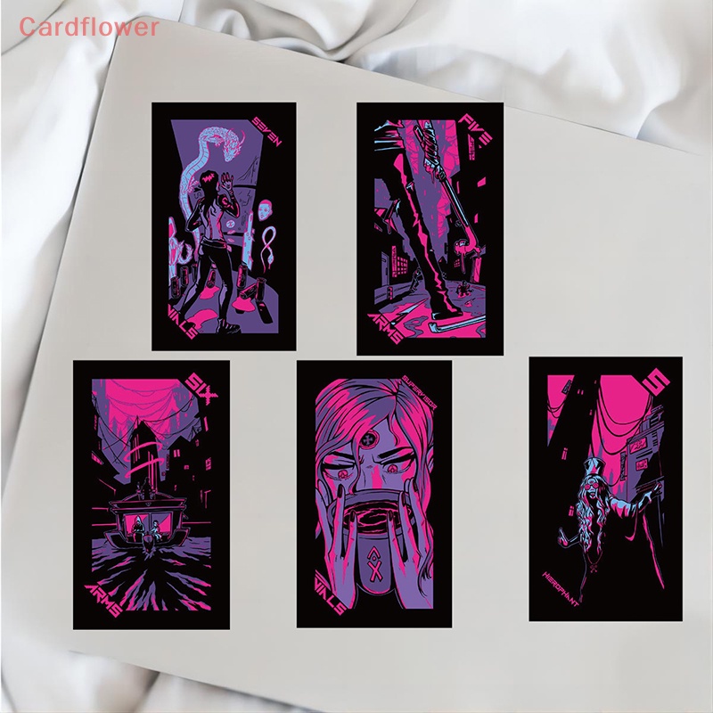 Bộ 72 Miếng Dán Trang Trí Hình Cyberpunk Độc Đáo Mới