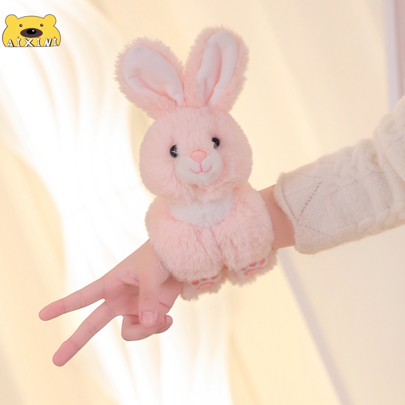 🌈Gấu Bông Vòng Tay Hoạt Hình Gấu Trúc / Thỏ / Hổ 23cm Cho Bé
