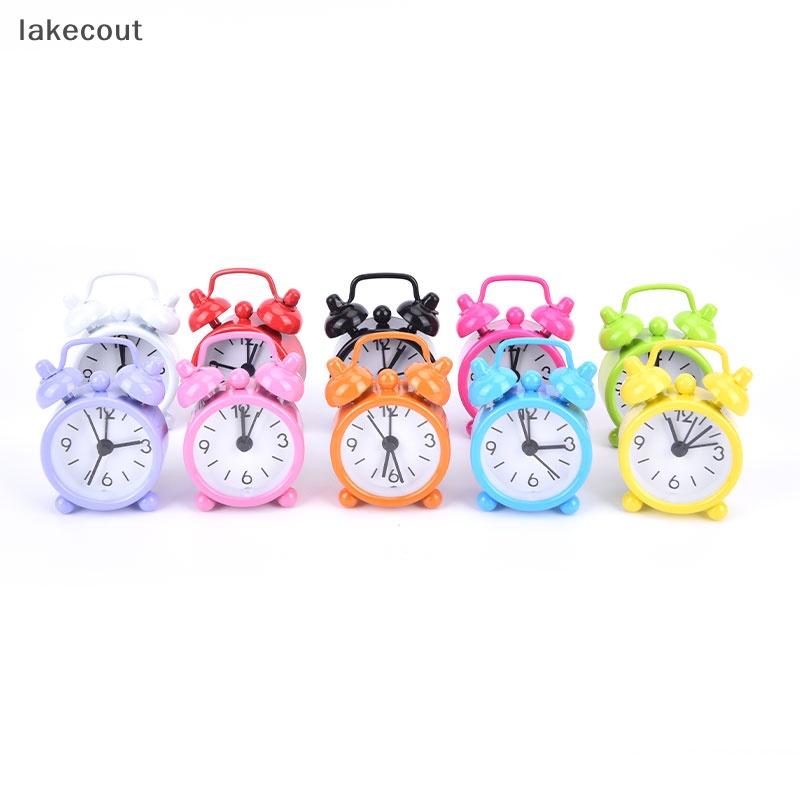 Đồng Hồ Báo Thức Mini Hình Tròn Để Bàn Tiện Dụng