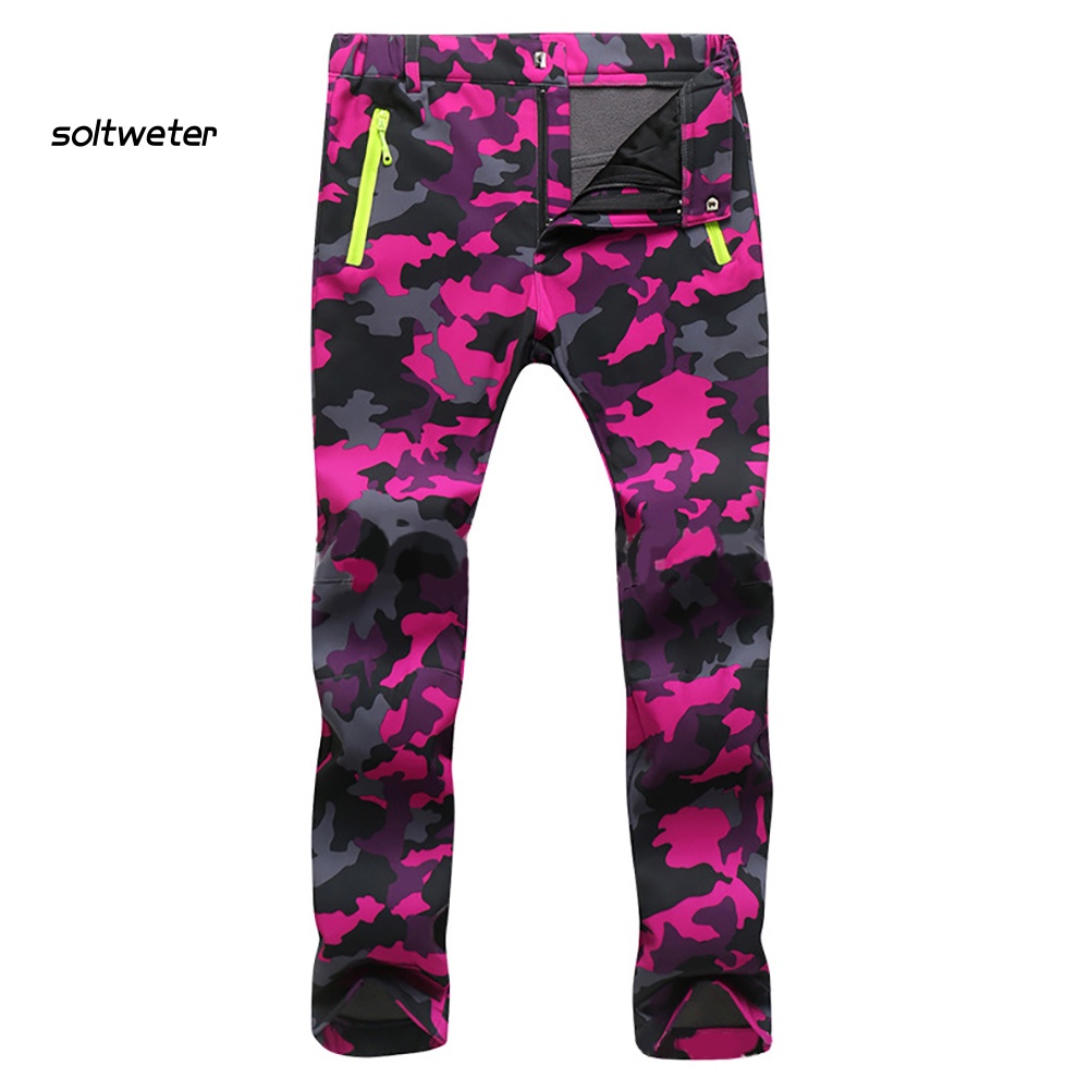 Quần Leo Núi Dáng Dài Chất Liệu Dày Dặn Giữ Ấm Nhanh Khô Thời Trang Mùa Đông Cho Nữ