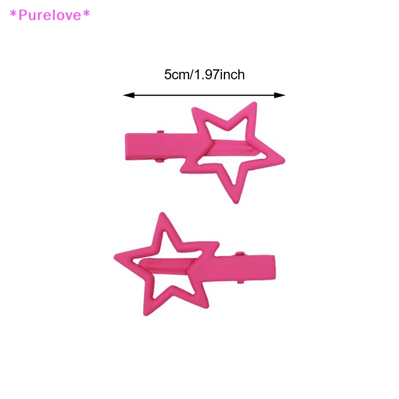 Set 2 Kẹp Tóc Hình Ngôi Sao Phong Cách Vintage Hàn Quốc Cho Nữ Mới