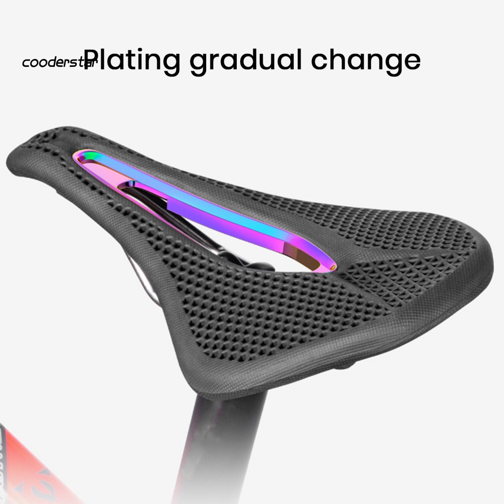 Yên Xe Đạp Họa Tiết Tổ Ong 3D Rỗng Thoáng Khí Chống Sốc Chống Trượt