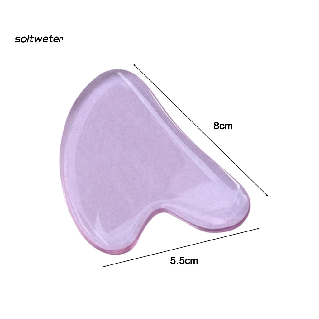 Thanh Lăn Mát Xa Mặt Trong Suốt Hình Trái Tim Tiện Dụng