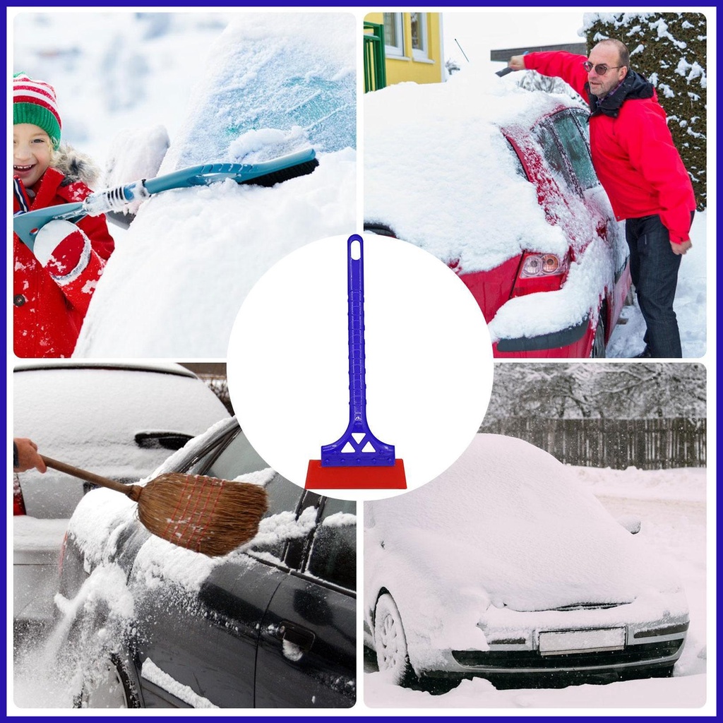 Dụng Cụ Cạo Tuyết Chống Trầy Xước Bền Bỉ Với Tay Cầm Dài Chống Trượt
