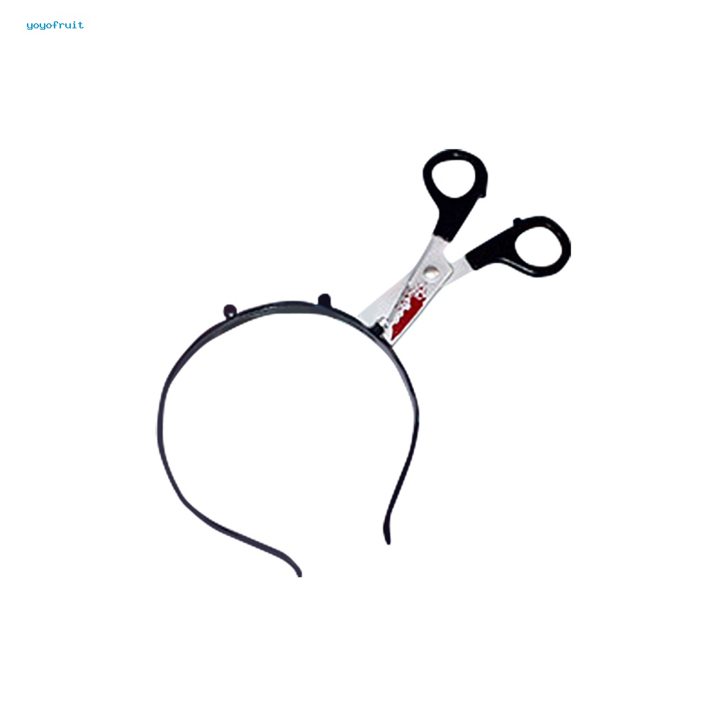 Băng Đô Cài Tóc Hình Dao Nhựa Co Giãn Vui Nhộn