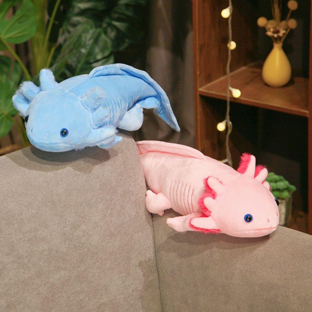 MMLUCK Đồ chơi nhồi bông Axolotl Mềm Nhiều Màu Sắc Dễ Thương