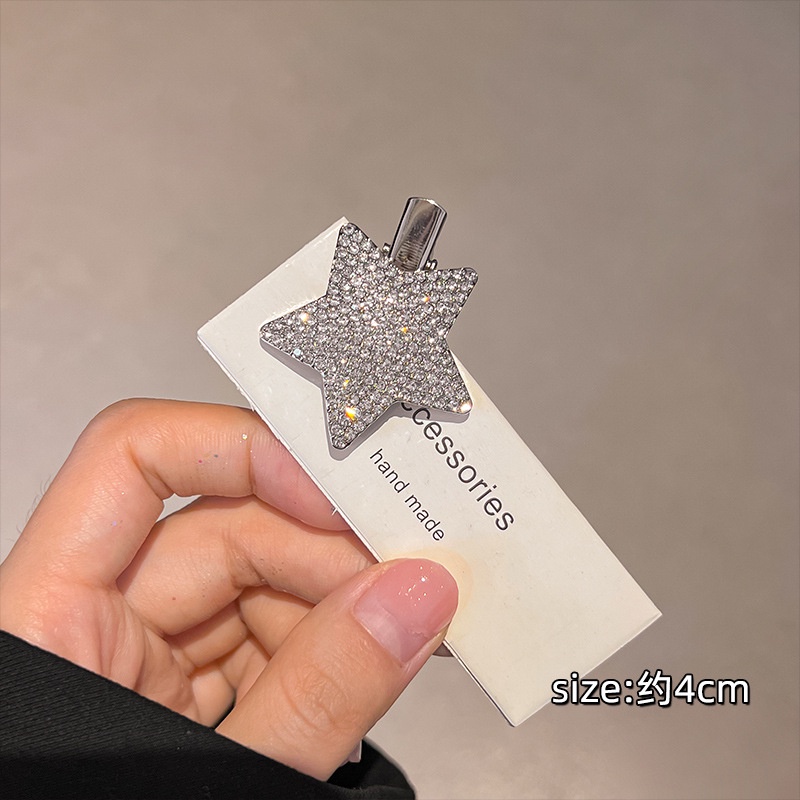 Kẹp Tóc Mái Hiên Hình Ngôi Sao Đính Đá Dễ Thương Cho Nữ Y2k