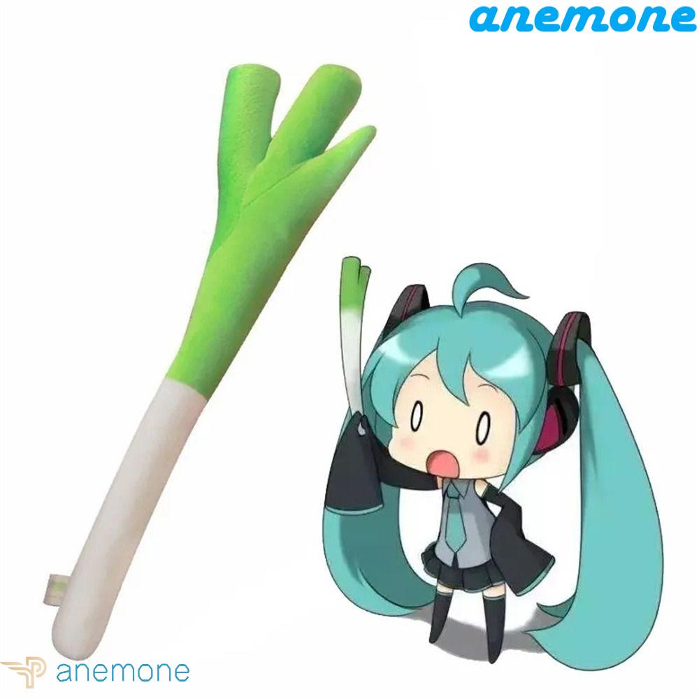 ANEMONE Đồ Chơi Búp Bê Hatsune Miku Nhồi Bông Màu Xanh Lá Cây 42cm Dùng Hóa Trang Nhân Vật Hoạt Hình