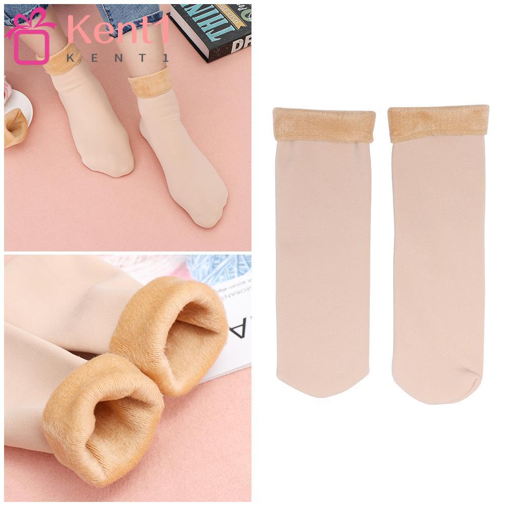 KENT1 Vớ Đi Tuyết Lót Nhung Dày Dặn Ấm Áp