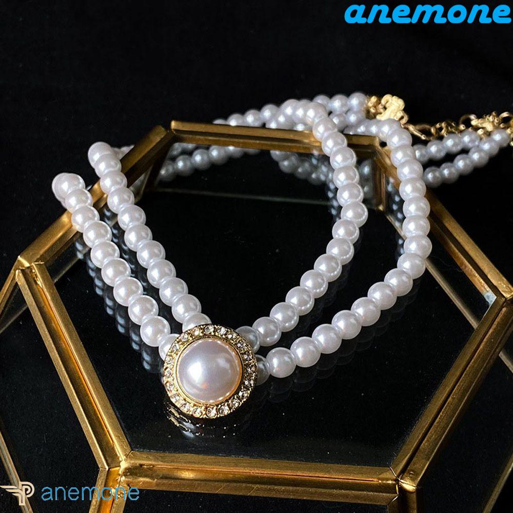 ANEMONE Vòng cổ Hai Lớp Phong Cách Baroque Thời Trang Dành Cho Nữ