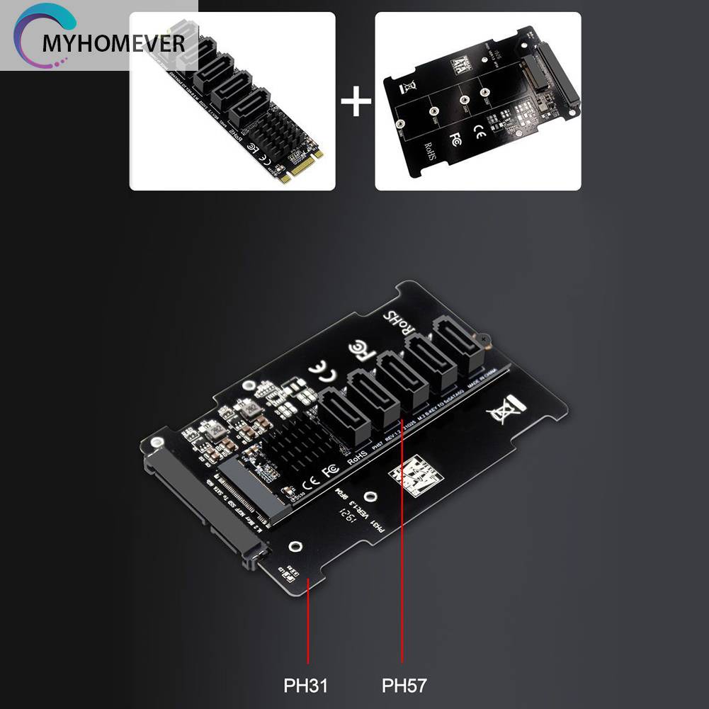Cáp ChuyểN ĐổI M.2 NGFF B-Key Sata Sang SATA3 6Gbps JM575 Chipset