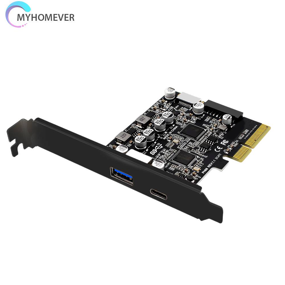 Thẻ ChuyểN ĐổI PCIE 3.0 Sang USB 3.2 10Gbps 19P 20P Full Interface 1xA