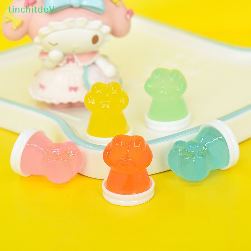 [TinchitdeV] Bộ 2 Cốc Trang Trí Đồ trang trí Móng Vuốt Mèo Dạ Quang Màu Kẹo Dễ Thương [Mới]