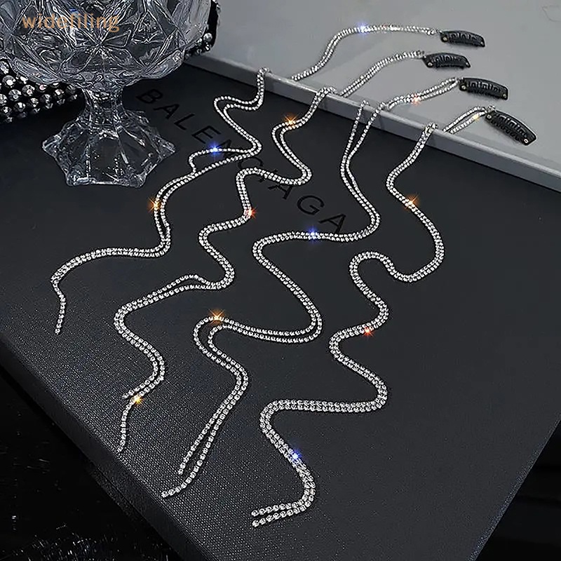 Kẹp Tóc Đính Đá Tua Rua Thời Trang Cho Nữ