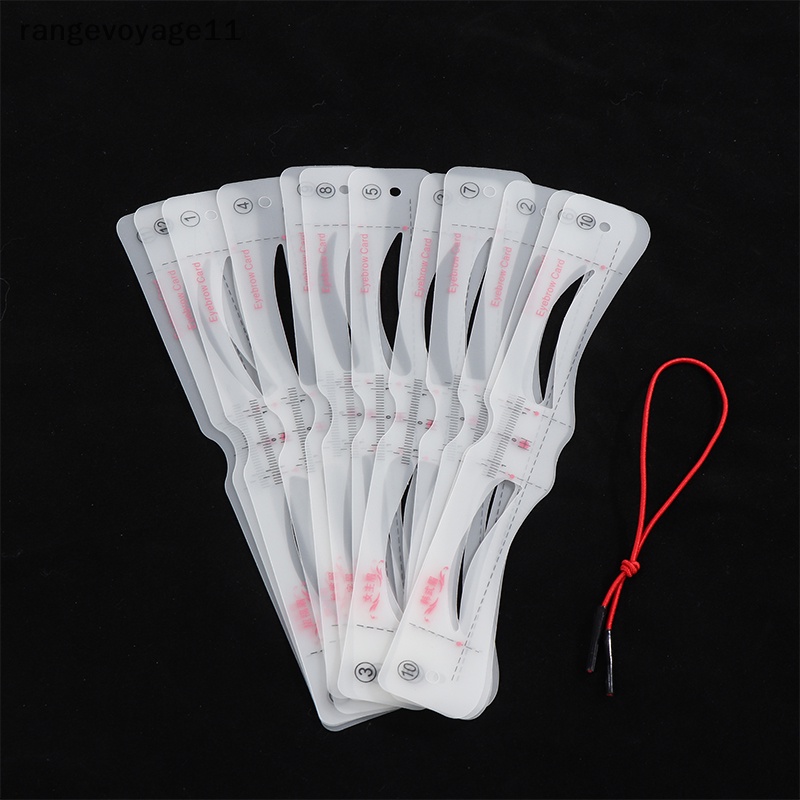 Bộ 12 Khuôn Silicon Kẻ Lông Mày Trang Điểm Chuyên Dụng