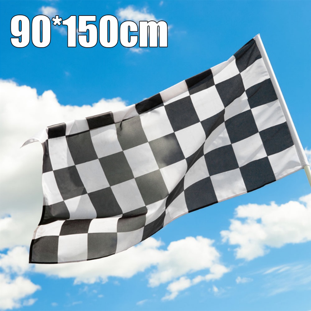 Cờ Ca Rô Trắng Đen ska f1 nascar Đua Xe lewis hamilton