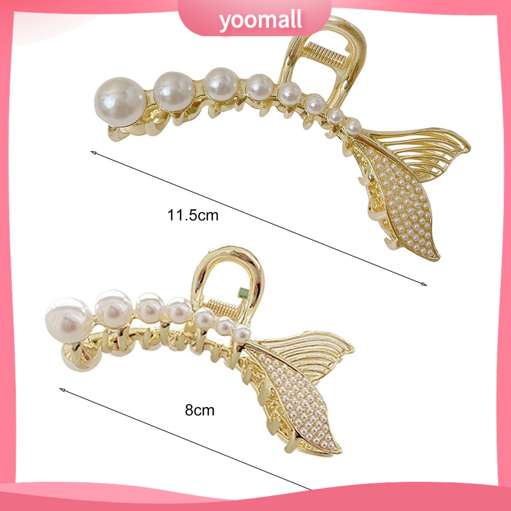 Kẹp Tóc Đuôi Cá Đính Ngọc Trai Nhân Tạo Đa Năng Thời Trang Cho Nữ