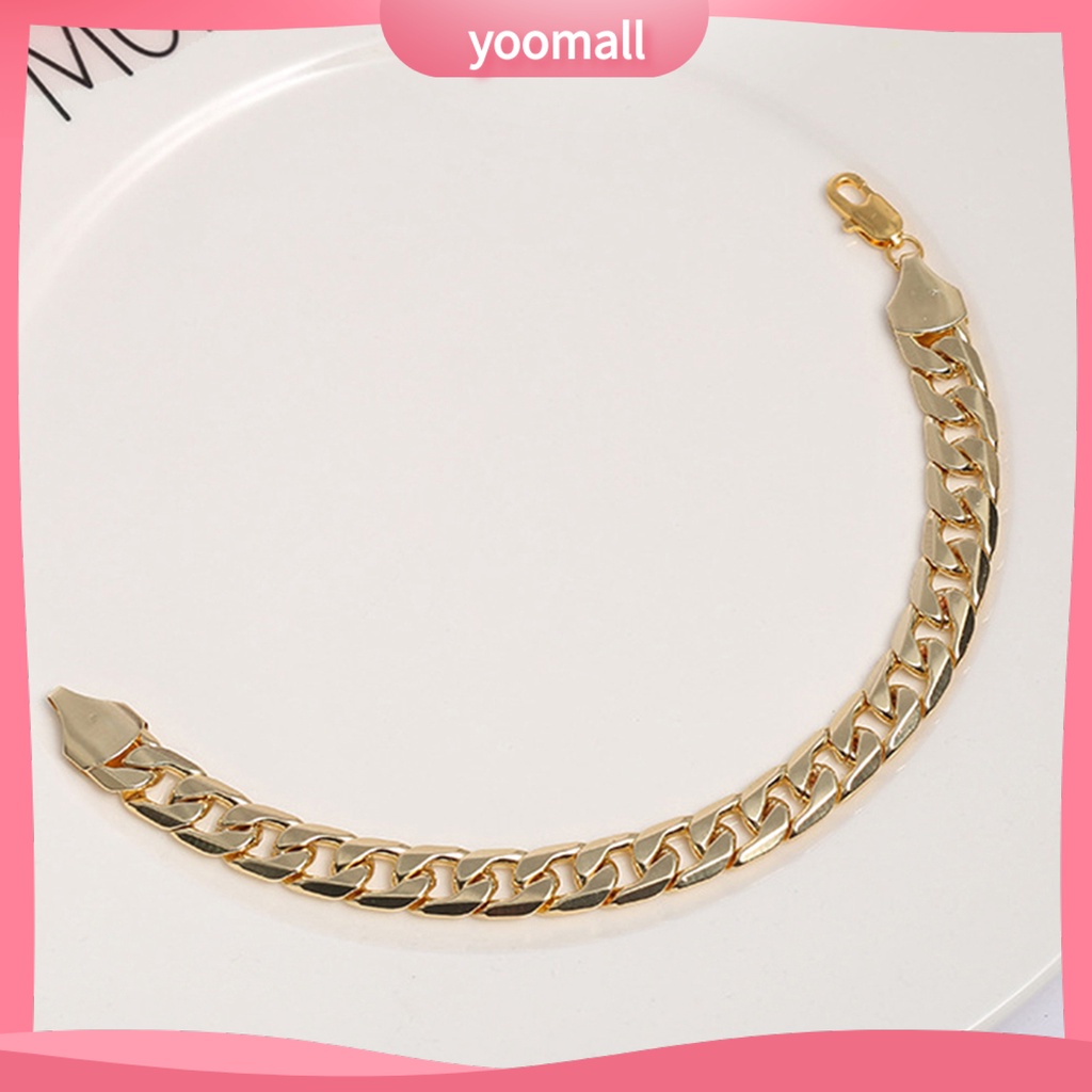 Vòng Tay Dây Xích Cứng Bóng Phong Cách Hip Hop