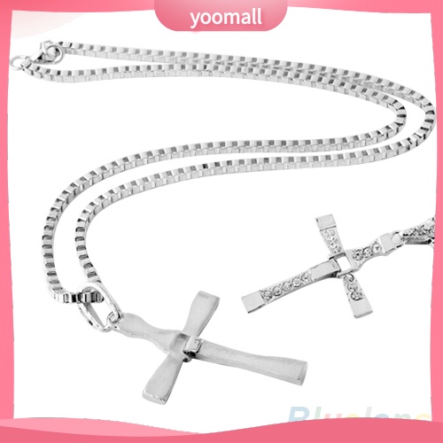 Vòng cổ Mặt Hình Thánh Giá Đính Đá Thời Trang Cho Nam