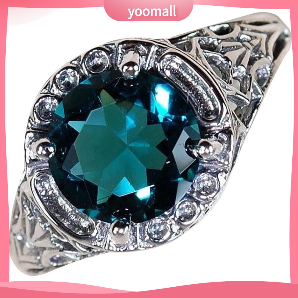 Nhẫn Đính Kim Cương Giả Phong Cách Retro Dành Cho Nữ