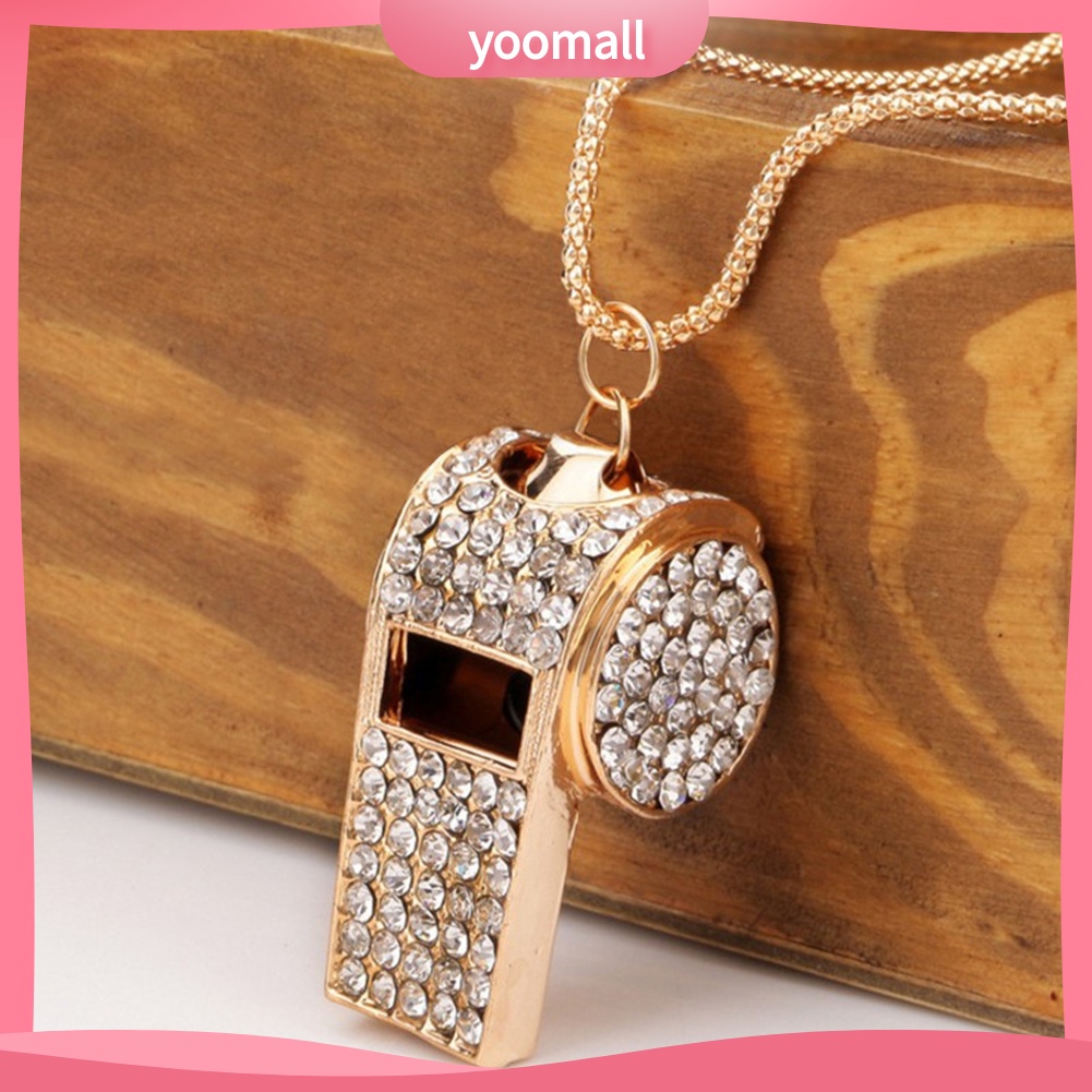 Vòng cổ Mặt Còi Đính Đá Thời Trang Cho Nữ