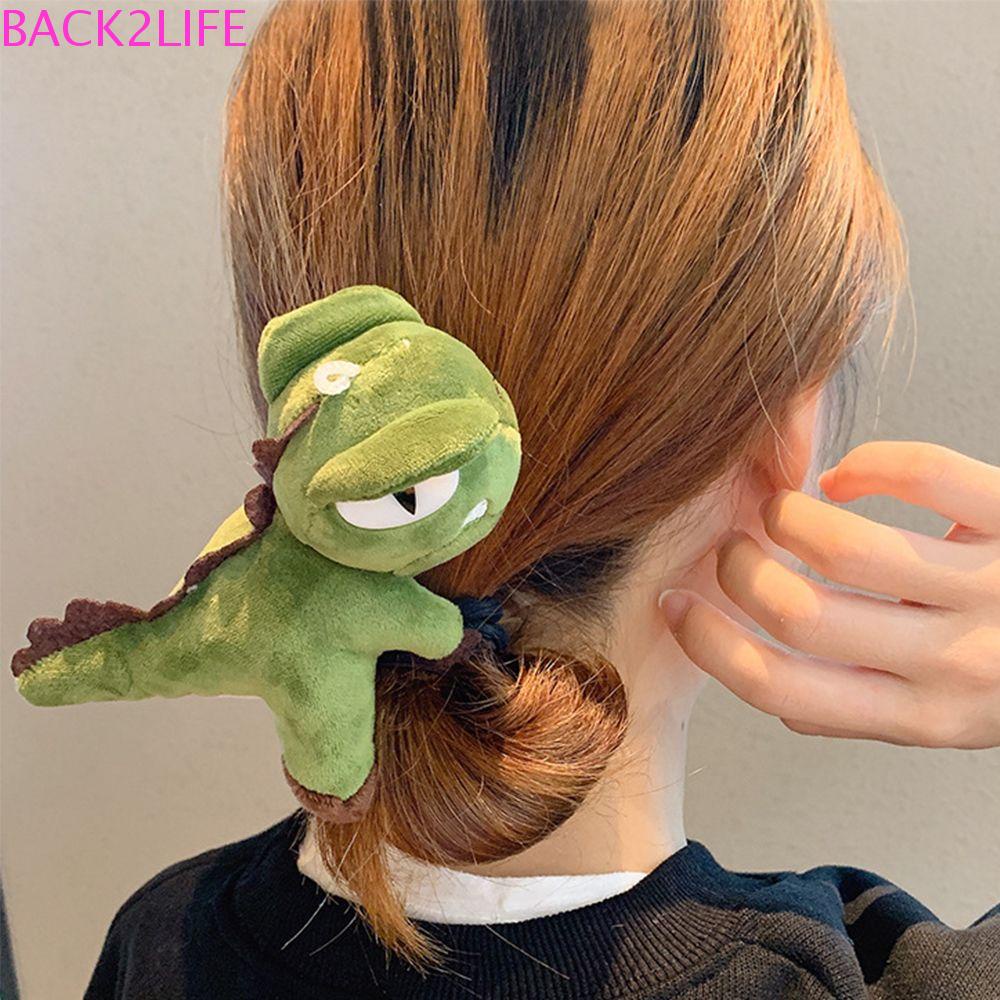 BACK2LIFE Dinosaur Hair Rope Women Girls Elastic 3D Cartoon Headwear Decorative Ponytail Holder